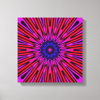 Botanisches Florales Mandala Leinwanddruck