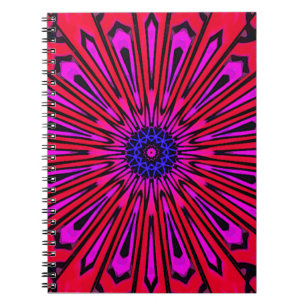 Botanisches florales Mandala Notizblock