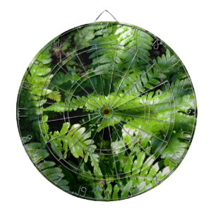 Botanisches Foto von Frühlingsgrün Farnen Dartscheibe