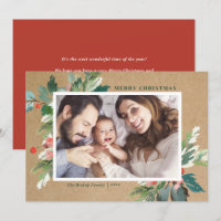 Botanisches Foto von Kraft-Wasserfarben