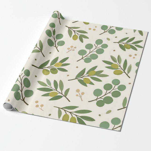 Botanisches Geschenkpapier (Ungerollt)