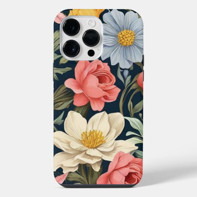 Botanisches Glück iPhone 14 Pro Max Hülle (Rückseite)