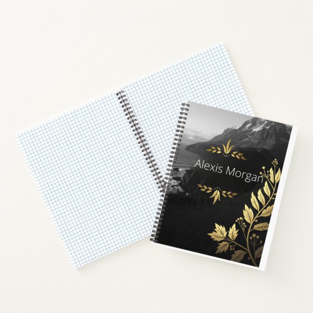 Botanisches Gold Foil-Notebook Notizbuch (Innenseite)