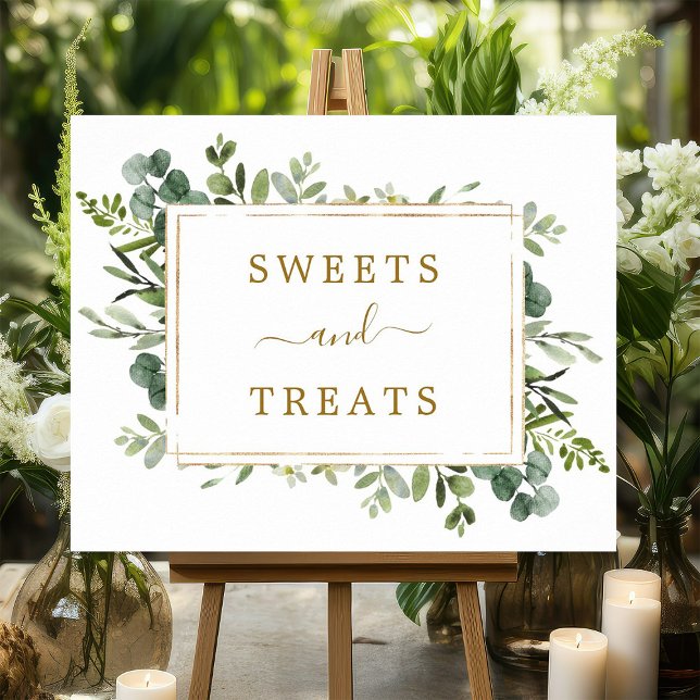 Botanisches Gold Green Süßigkeiten & Leckereien De Poster (Von Creator hochgeladen)