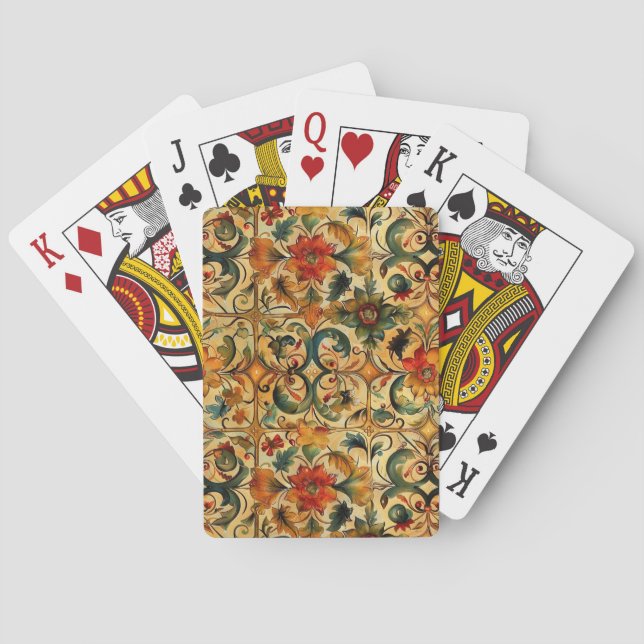 Botanisches Goldenes Zeitalter Spielkarten (Rückseite)