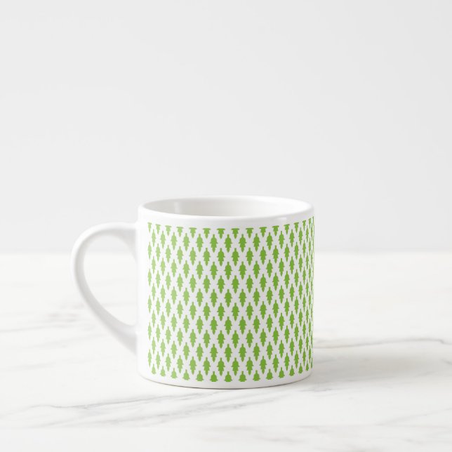 Botanisches grünes Ordner-Set Espressotasse (Links)