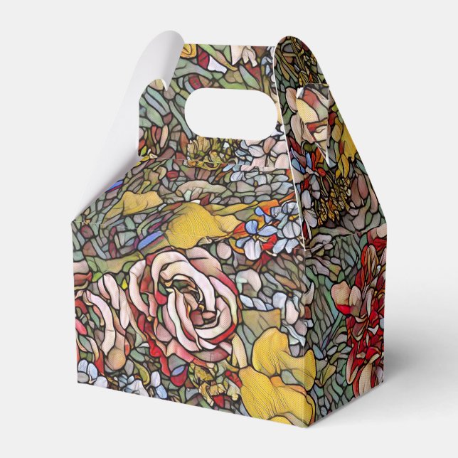 Botanisches Hartglas Geschenkschachtel (Vorderseite)