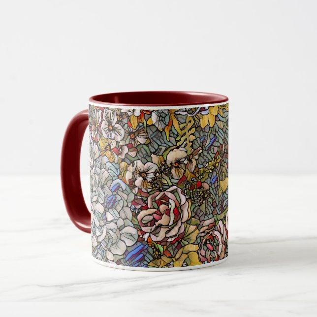 Botanisches Hartglas Tasse (Vorderseite Links)