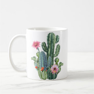 Botanisches Herren-Kaktus-Pflanzenliebhaber-Gesche Kaffeetasse