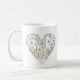 Botanisches Herz Apotheke Pharmazie Blume Kaffeetasse