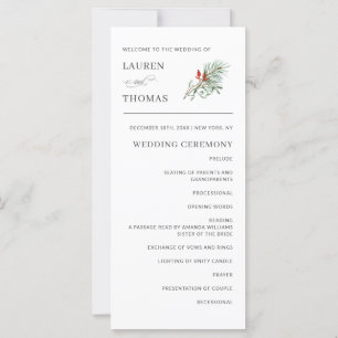 Botanisches Hochzeitsprogramm für einen Urlaub