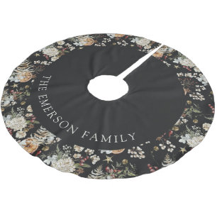 Botanisches Holiday Tree Skirt Polyester Weihnachtsbaumdecke