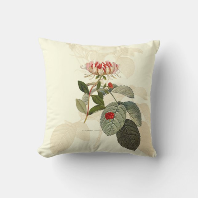 Botanisches Honigsaukissen Kissen (Vorderseite)