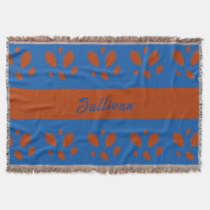 Botanisches Hübsch Brown-Blätter über Royal Blue D Decke