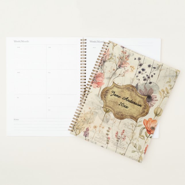 Botanisches Junk Journal Planer (Anzeige)
