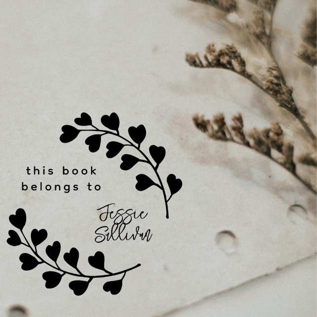 Botanisches Kalligrafie-Zollbuch Gummistempel (Von Creator hochgeladen)