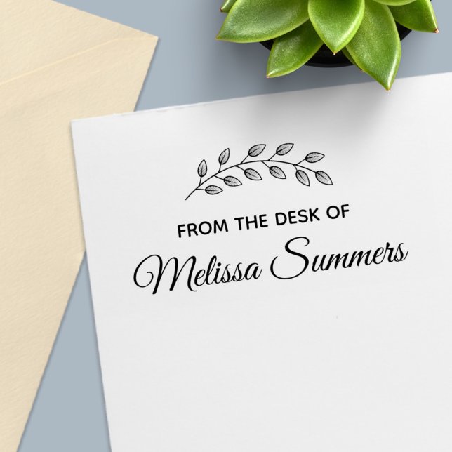 Botanisches Kranz-Blätter vom Schreibtisch Permastempel (Von Creator hochgeladen)