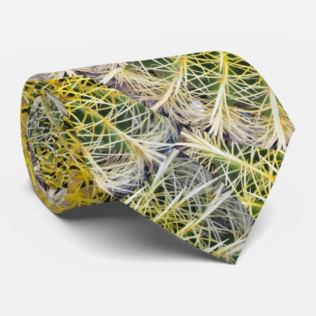 Botanisches Kugel-Kaktus-Pflanzen-Foto Krawatte (Gerollt)