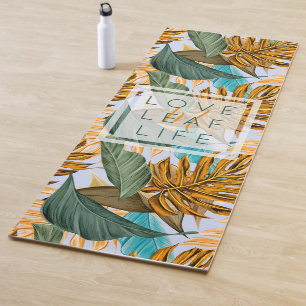 Botanisches Leaf-Muster Yogamatte