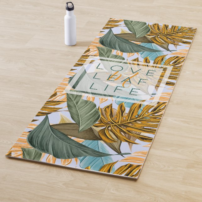 Botanisches Leaf-Muster Yogamatte (Beispiel)