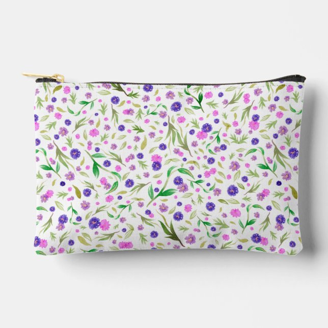 Botanisches Makeup-Pouch-Geschenk für Mama Zubehörtasche (Vorderseite)