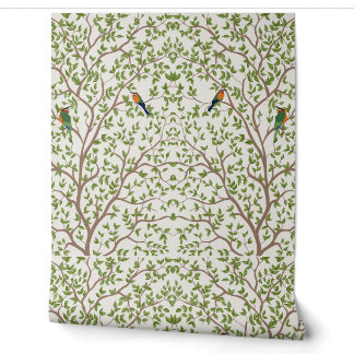Botanisches Marmormuster Smooth Vinyl Wallpaper Tapete