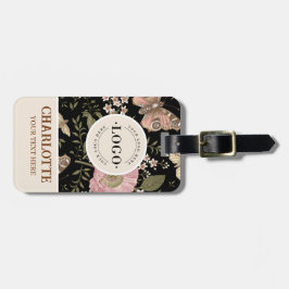 Botanisches Monogramm der modernen trendy Wildblum Gepäckanhänger