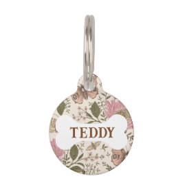 Botanisches Monogramm der modernen trendy Wildblum Haustiermarke