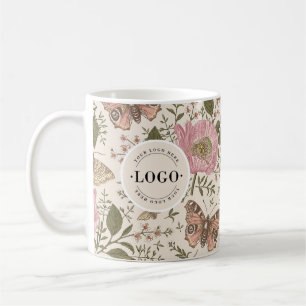 Botanisches Monogramm der modernen trendy Wildblum Kaffeetasse