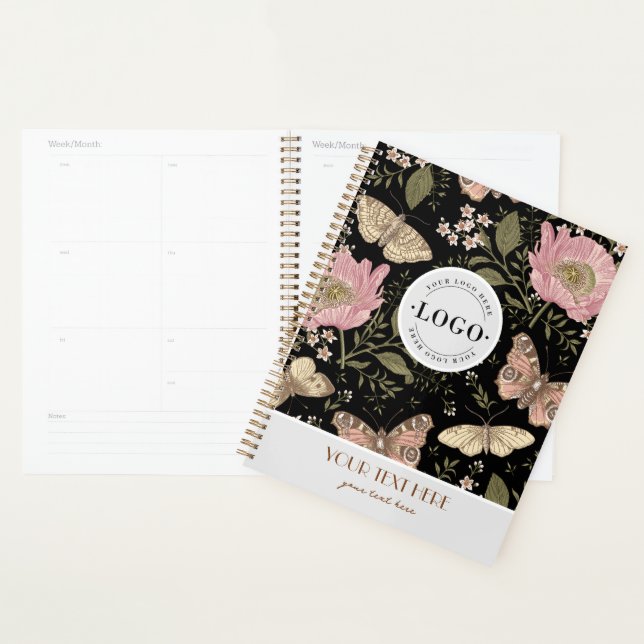 Botanisches Monogramm der modernen trendy Wildblum Planer (Anzeige)