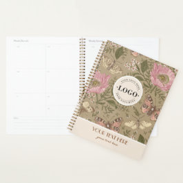 Botanisches Monogramm der modernen trendy Wildblum Planer