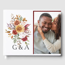 Botanisches Monogramm Fall Watercolor