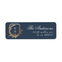 Botanisches Monogramm-Wappen