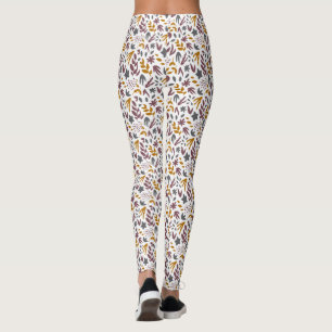 Botanisches Muster anpassen Leggings