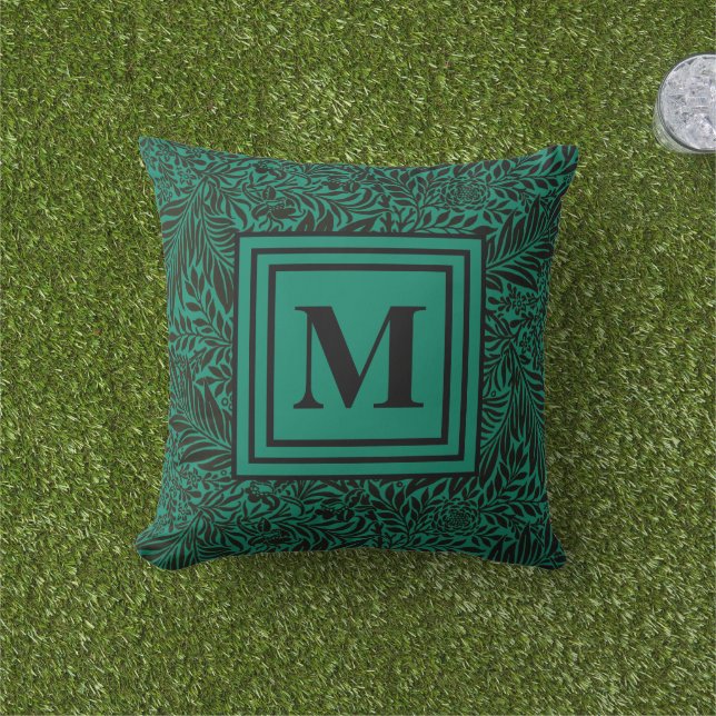Botanisches Muster der Emerald Green Family Kissen (Golfball-Marker)