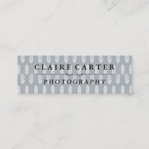 Botanisches Muster   Fotograf Mini Visitenkarte