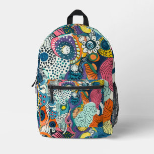 Botanisches Muster Hippie-Rucksack Bedruckter Rucksack