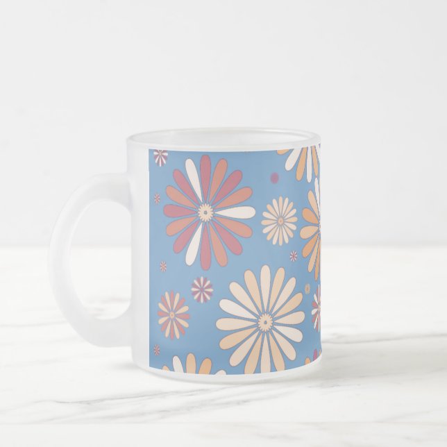 Botanisches Muster Mattglastasse (Links)
