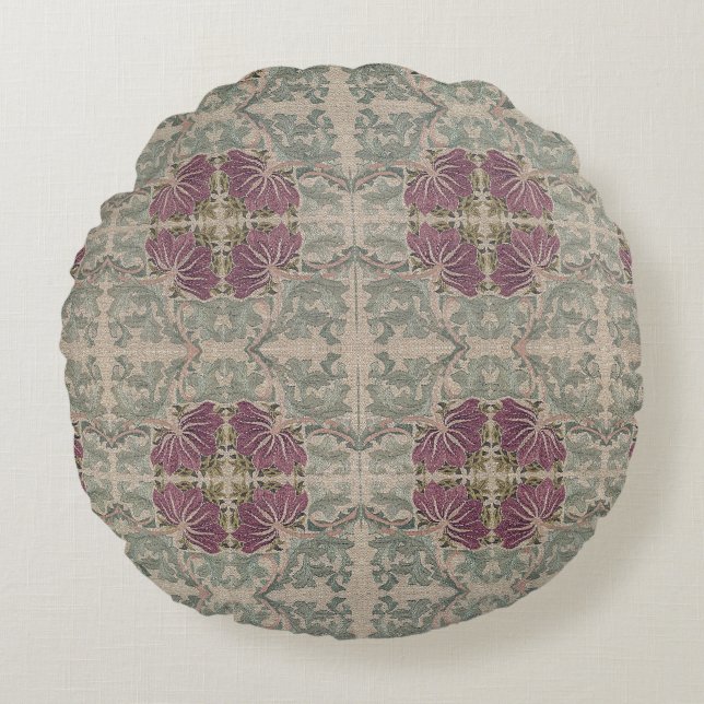 Botanisches Muster - William Morris Kissen (Vorderseite)