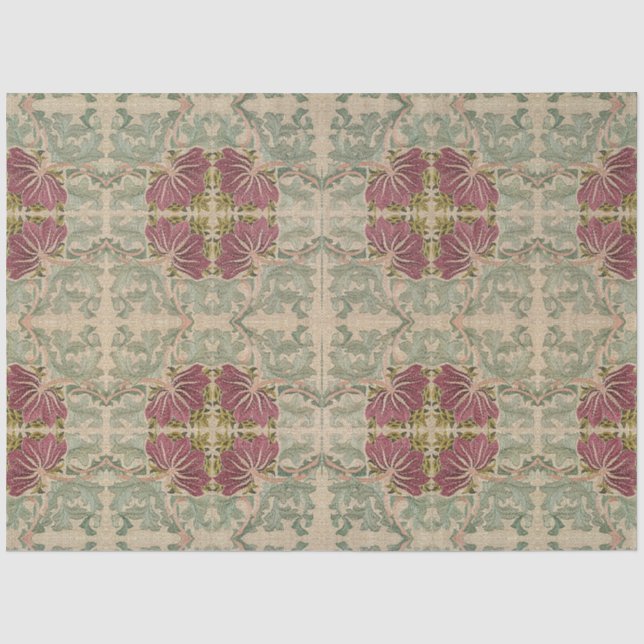 Botanisches Muster - William Morris Seidenpapier (Vorderseite)