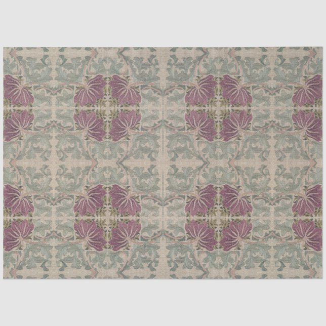 Botanisches Muster - William Morris Seidenpapier (Vorderseite)
