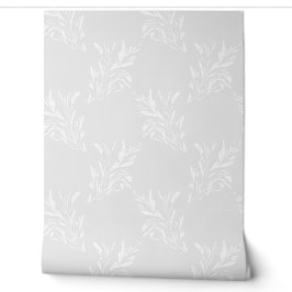 Botanisches neutrales Trellis-Muster Tapete