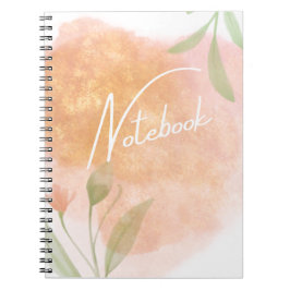 Botanisches Notebook mit Uni Notizblock