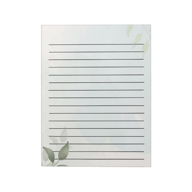 Botanisches Notizbuch Notizblock (Rotiert)