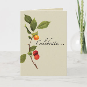 Botanisches Obst Celebrate Geburtstag Karte