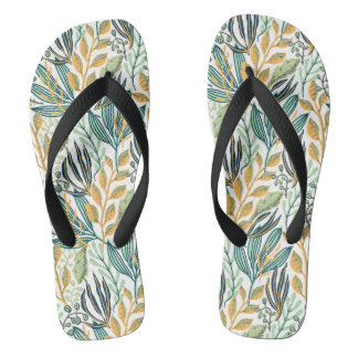 Botanisches Paar von Flip Flops