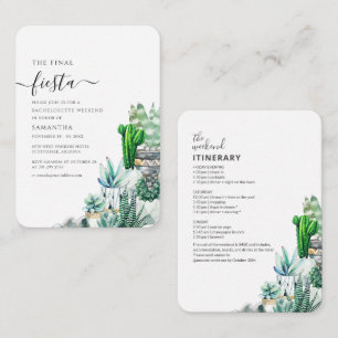 Botanisches Party Bachelorette Mitteilungskarte