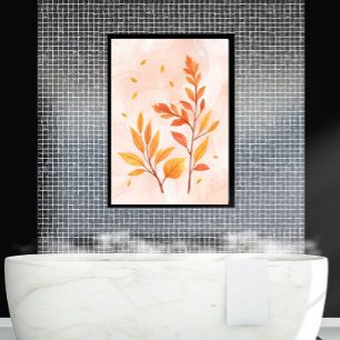 Botanisches Poster: Farbe im Herbst Leinwanddruck