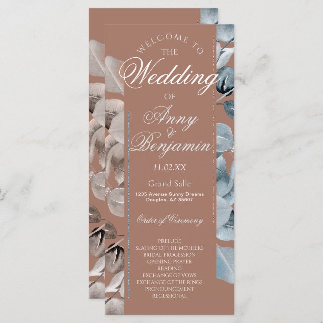 Botanisches Programm Mocha Mousse 2 (Vorne/Hinten)