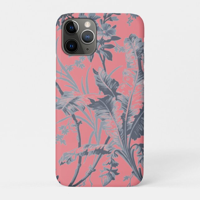 Botanisches Rosa Chinoiserie Case-Mate iPhone Case (Rückseite)